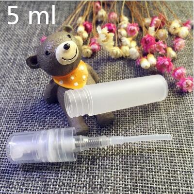 50 st 3 5 8 10 ml plastspray parfym miniflaskor liten spruta prov tom behållare dispensering: 5 ml klara 50 st