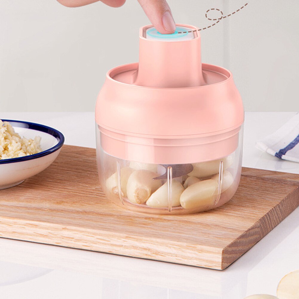 Electric Food Crusher Processor Mixer Pepper Garlic Seasoning Grinder Nut Meat Grinding Kitchen Masher Utensils Home Items