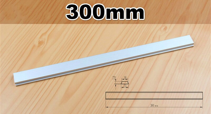 Aluminium T Track Slot M6 M8 Slide Slab for T-slot T-track Miter Track Fixture Slot Woodworking Tool Router Table Tools: 300mm