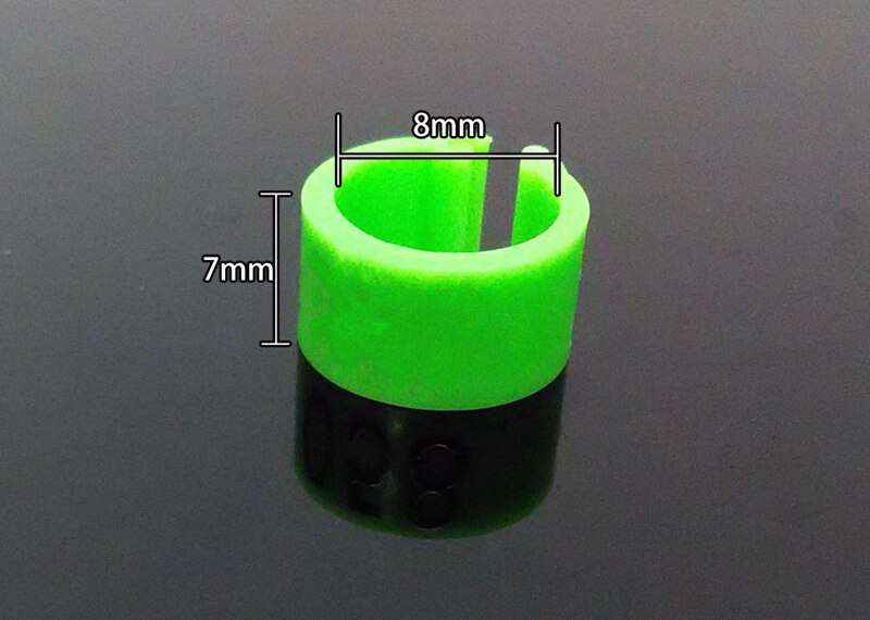 100Pcs Pigeons Rings 8*7mm Bayonet Identification Ring Opening Ring Color Pigeon Foot Ring Pigeon Supplies Bird Appliances