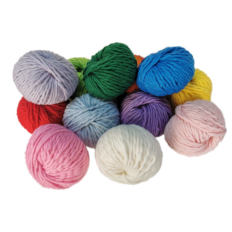 6mm 100G Thick Imitated Wool Needle Thick Woolen Thread Hand-knitted Woolen Blanket