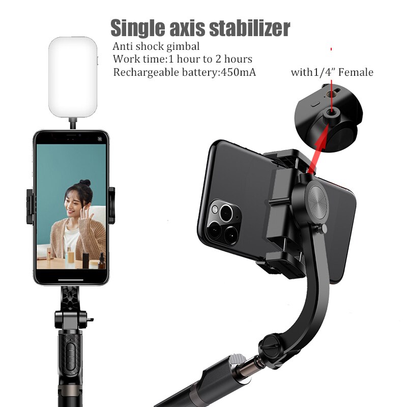 Bfollow Vlog Anti Shake Stabilizer Bluetooth Remote 360 Rotatie Selfie Stick Voor Mobiele Telefoon Camera Iphone Handheld Gimbal