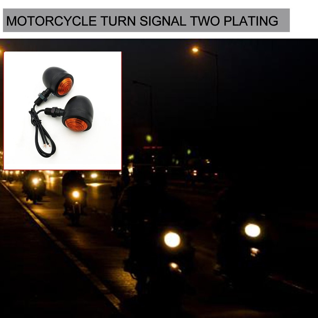 Universele Motorcycle Amber & Black Mini Bullet Led Richtingaanwijzers Rem Running Lights Richtingaanwijzers Indicatoren