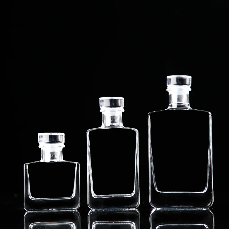 Drank Glazen Alcohol Fles 100ML Loodvrij Whisky Karaf Wijnglazen Fles met Stop Luchtdicht Sake Set Bar accessoires