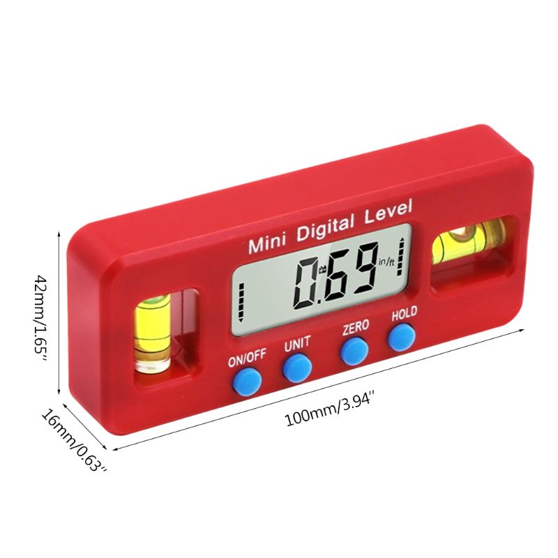 Magnetic Horizontal Angle Meter Electronic Digital Protractor Level Inclinometer 203F