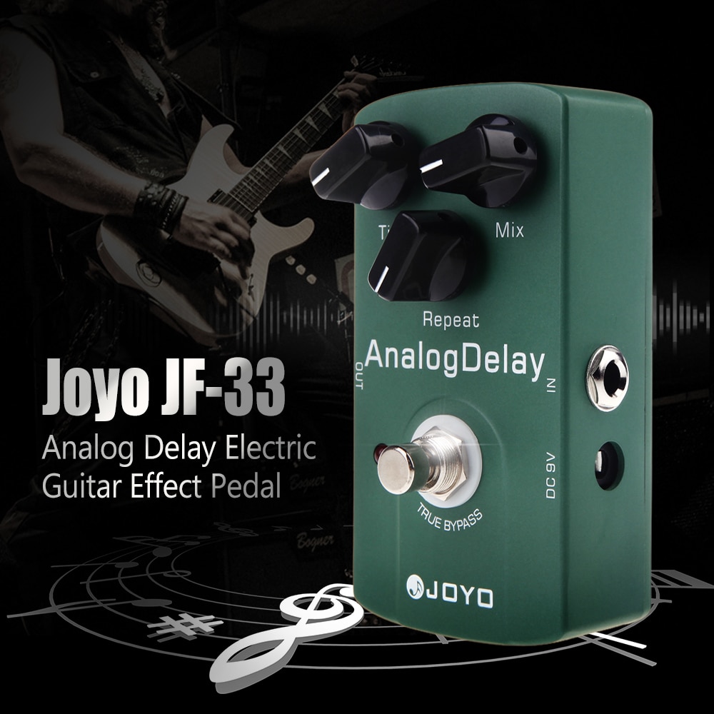 Joyo JF-33 Analog Delay Electric Guitar Effect Pedal True Bypass Guitarra Pedal Guitar Accessory