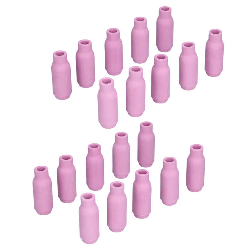 10N46 8# TIG Alumina Ceramic Nozzles – 10-Pack Shield Cup For WP-17, WP-18, WP-26 & Miller Torches (1/2" Diameter)