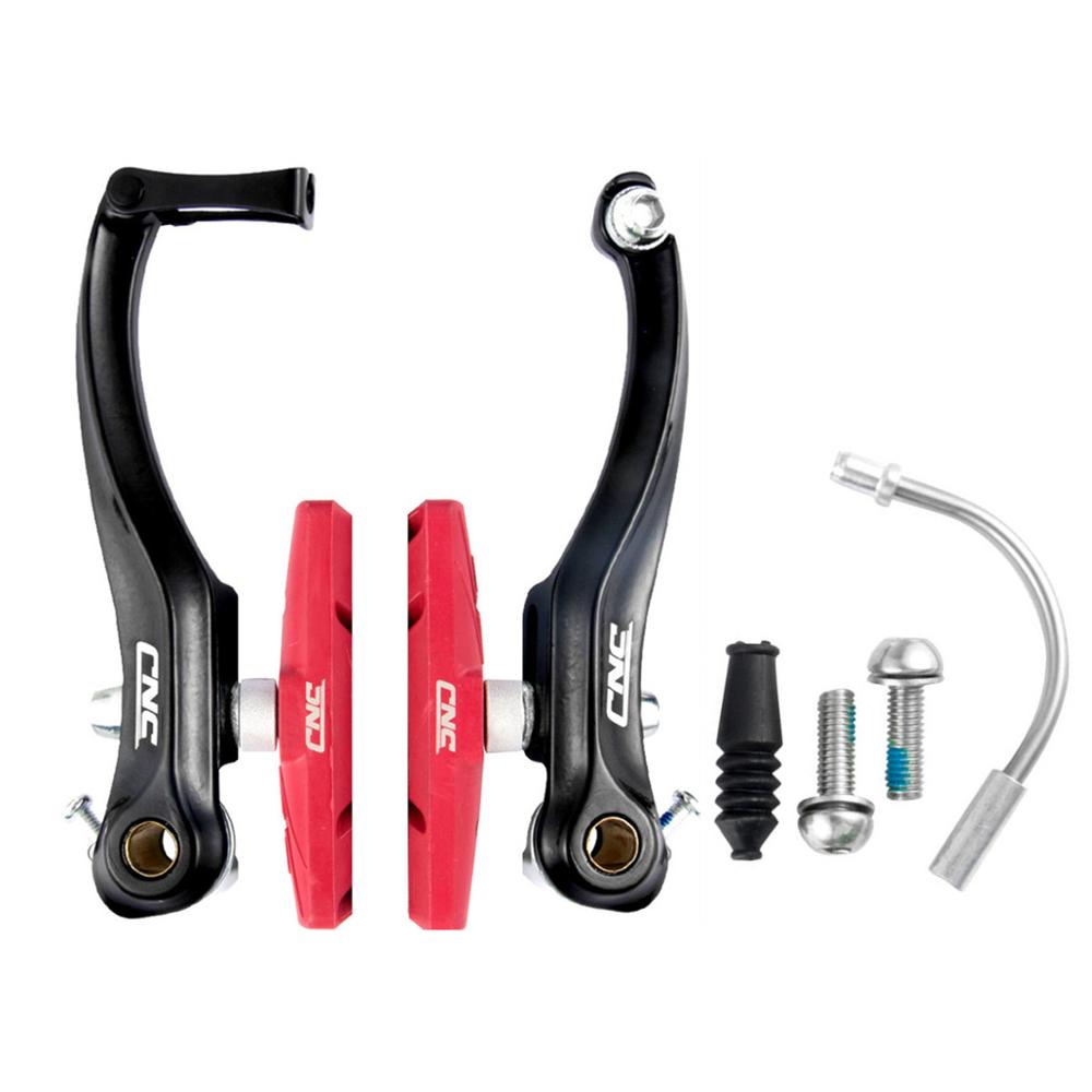 Mtb V - Brake Set Bike Brake Calipers Bicycle Accessory: Red 1 Pairs