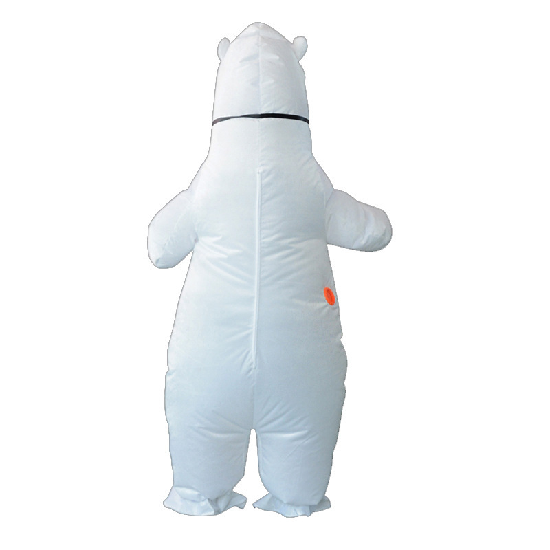 Polar Bear Inflatable Costume Christmas Party Performance Atmosphere Props Cartoon Clothes for All Ages