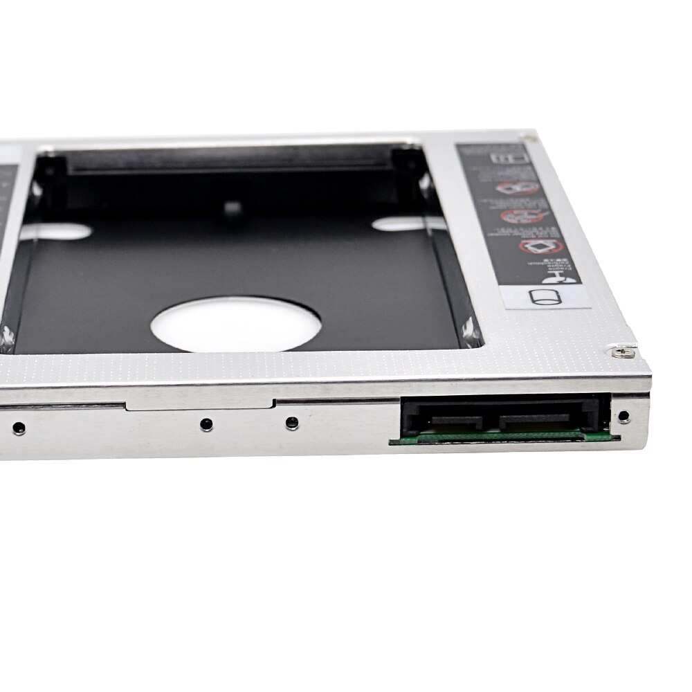 Aluminum Universal 2nd HDD Caddy 12.7mm for 2.5 Inch SATA III SSD Case HDD Enclosure for Laptop CD-ROM DVD-ROM