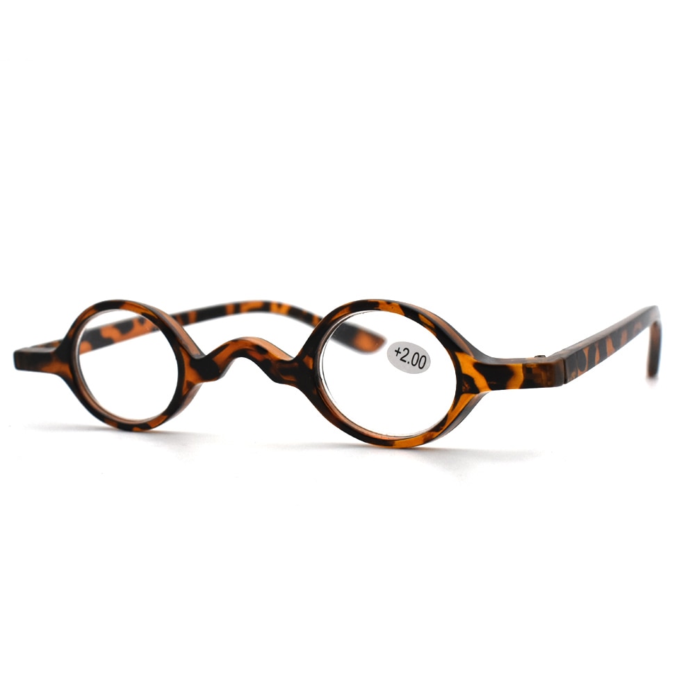 Leesbril Retro Ronde Unisex Eyelasses Kleine Frame Vergrootglas Eyewear Met Zak Bril Zak 1.0 1.5 2.0 2.5 3.0 3.5