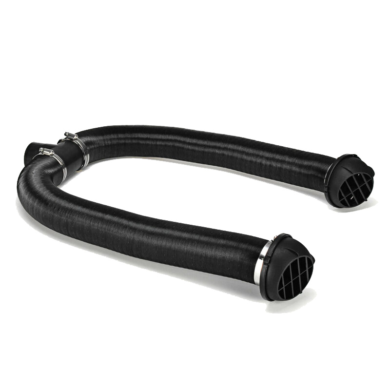 Set Car 60mm Air Parking Heater Pipe Ducting T Piece Warm Air Outlet Vent Hose Clips For Diesel Heater