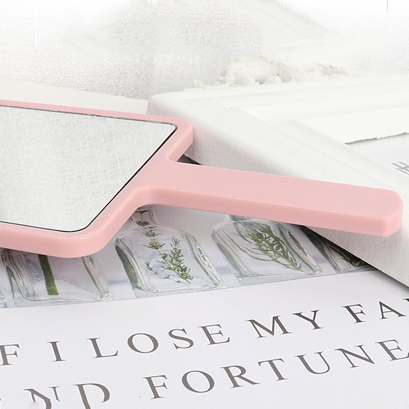 Handheld Makeup Mirror Square Makeup Vanity Mirror with Handle Hand Mirror SPA Salon Compact Mirrors Cosmetic Mirror for Women