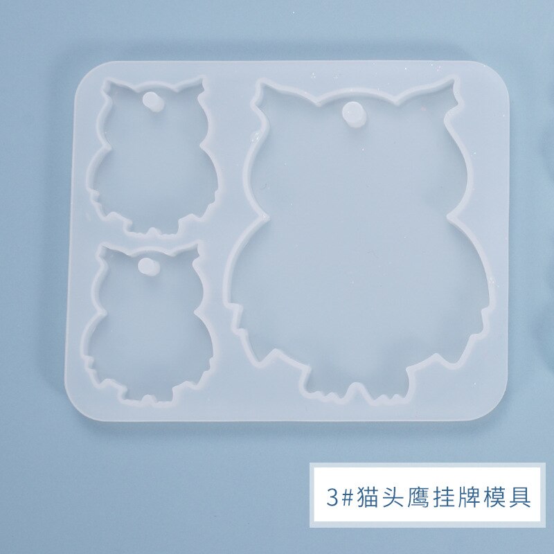 DIY Listing Pendant Resin Mold Handmade Keychain Crystal Epoxy Mold Pendant Ornament Silicone Mold For Resin