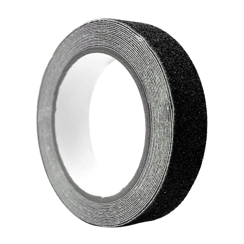 Wielkoformatowa taśma antypoślizgowa naklejki na schody listwy tarasowe taśma ostrzegawcza robić łazienki wewnątrz zewnętrzna podłoga schodowa: czarny-25mm