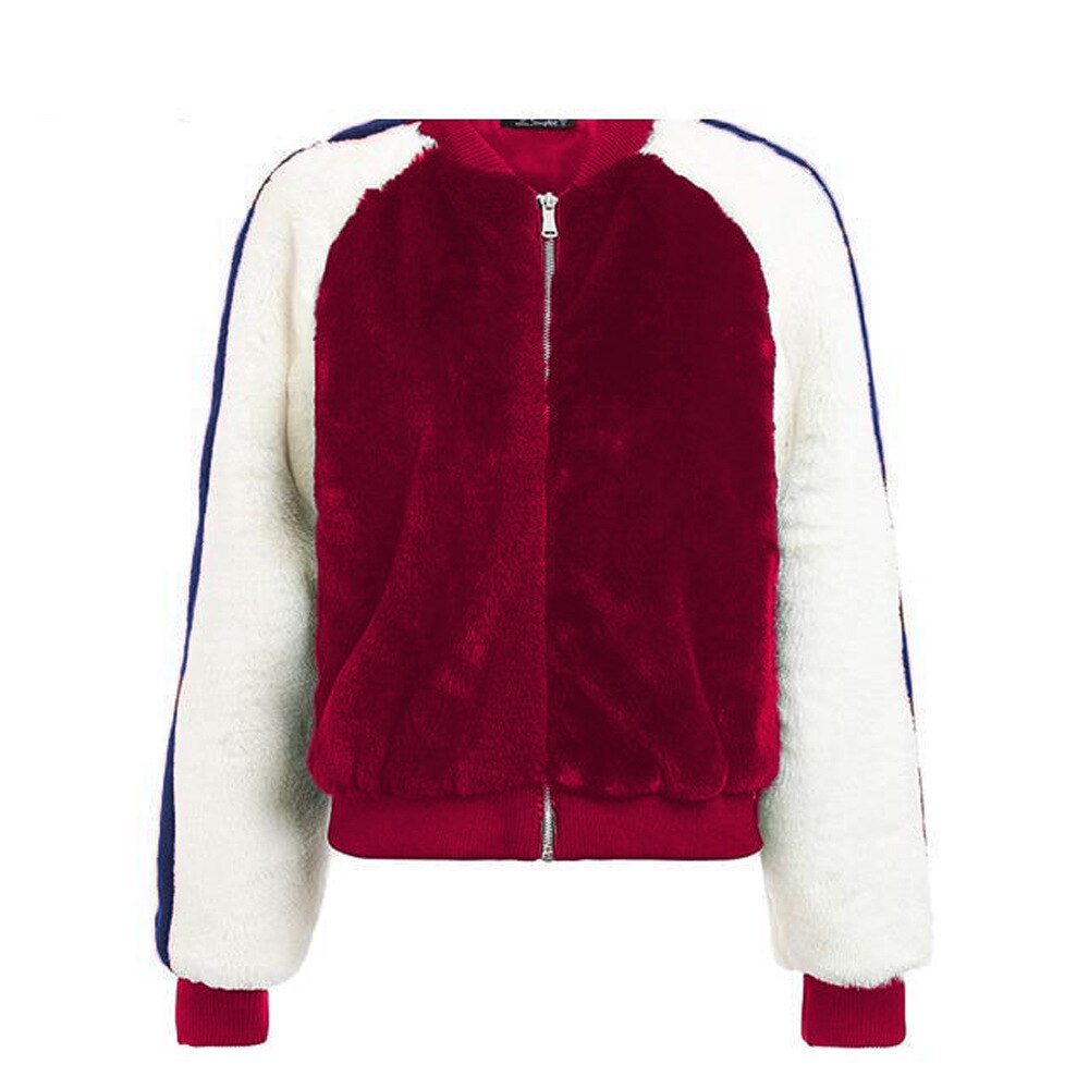 Chaqueta cálida de lana de cordero de imitación forrada para Otoño e Invierno para mujer, abrigo , prendas de vestir, abrigo de piel sintética
