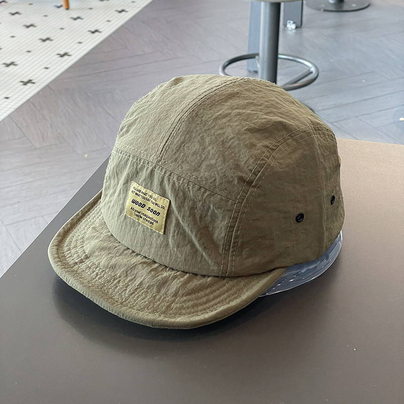 Gorra de pico de pato de ala corta, sombrero Retro versátil para el sol, gorra de béisbol suave de verano
