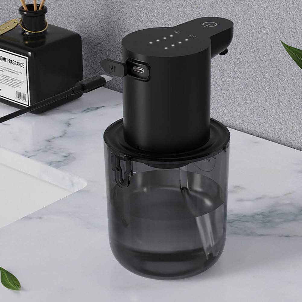 400ml berøringsfri sæbedispenser genopladelig infrarød sensor opvaskesæbedispenser skummende sæbedispenser til hjemmet køkken badeværelse