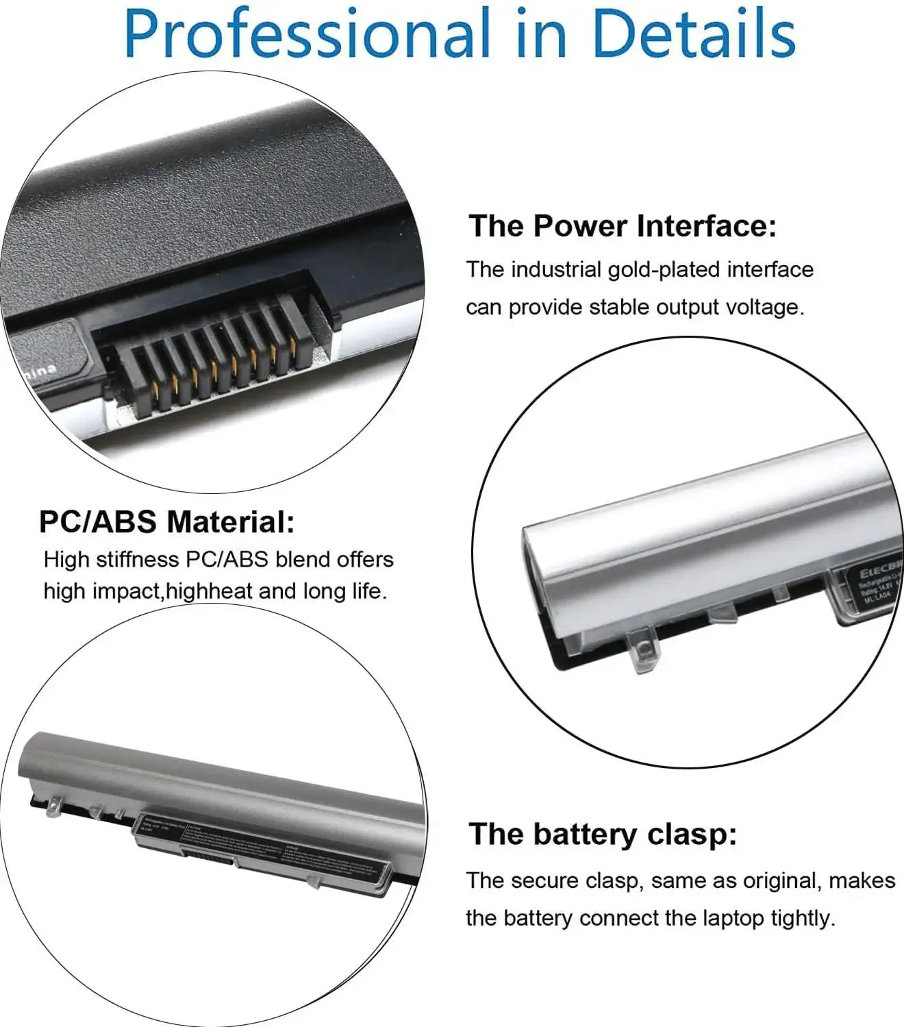 LA04 776622-001 batería del ordenador portátil para HP 15-F272WM 15-F233WM 15-F211WM 752237-001 728460-001 15-F162DX 15-F039WM 15-N210DX