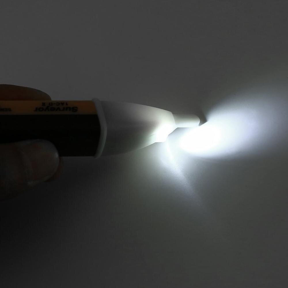 90-1000v berøringsfri elektronisk digital skjerm ac-spenningstestpenn med ledet-lys 1ac- d  c2 ii detektor voltpinne sensorblyant