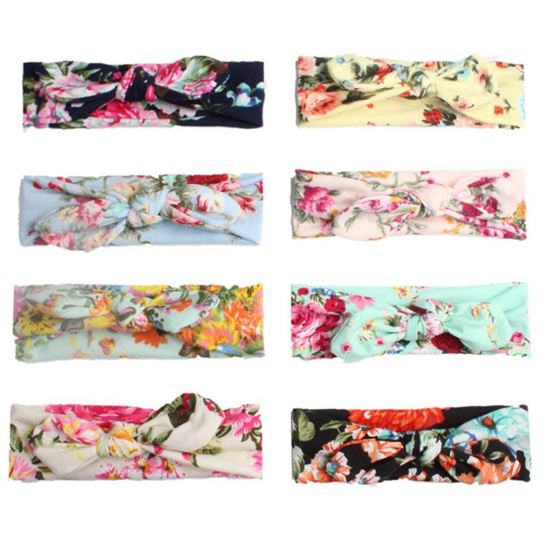 Kinderen Print Cross Hoofddoek Bandage Hoofdband Multi-Stijl Meisje Zomer Wassen Haar Accessoires Kleine Verse Mode Hoofdtooi