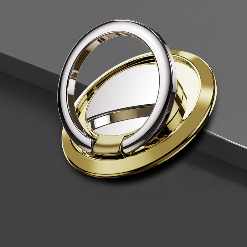 Luxury Metal Mobile Phone Ring Holder Magnetic Car Bracket Socket Telephone Ring On The Phone Stand For Mobile Phones Iphone: Golden
