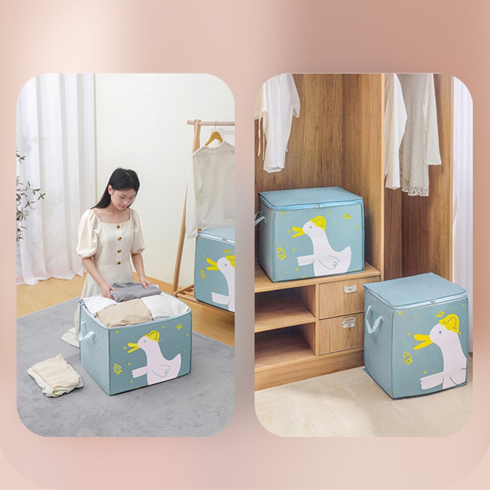 Waterproof Quilt Storage Bags Large Capacity Clothes Pillows Toys Container Dust-proof Household Wardrobe Closet Organize Pouch