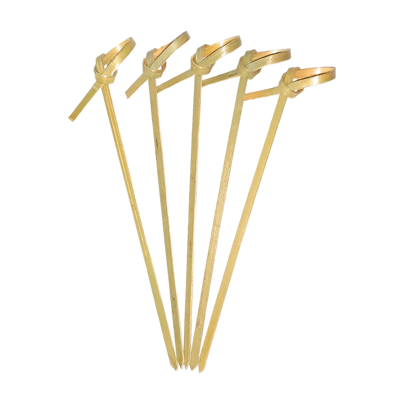 Bamboomn Stuzzichini Decorativi In Bambù A Forma Di Tulipano – 15 Cm, Punte Affilate, Per Cocktail, Cupcake, Antipasti – 100 Pezzi Rossi
