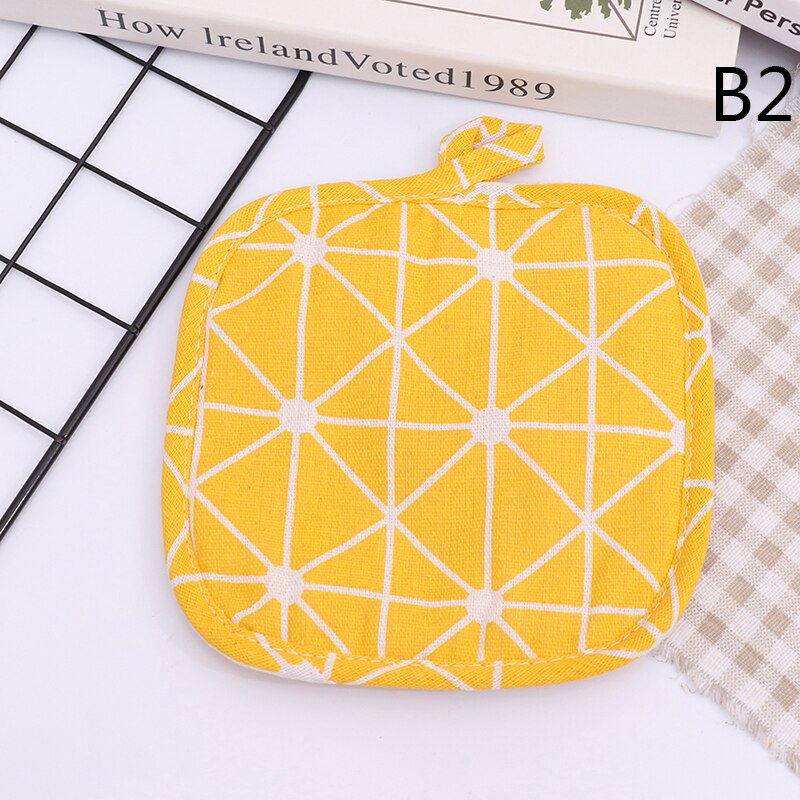 Gants de cuisine antidérapants en coton, à la , pour four à micro-ondes: B2