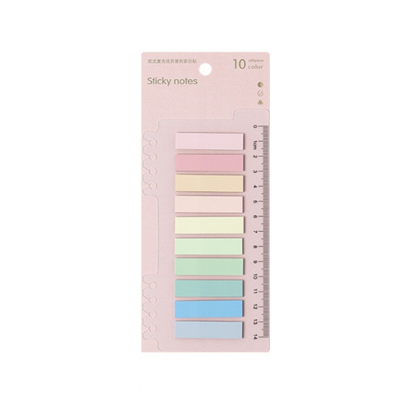 The9 Fresh Series Notebook Self-Stick Notes Schedule Self Adhesive Memo Pad Sticky Notes Bookmark Planner Stickers: Green