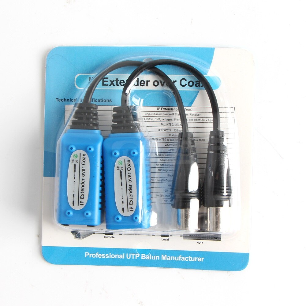 1CH Passive IP Extender Over Coax Transmiter IP Camera Signal Over Existing Coaxial Cable,Max Up to 220M