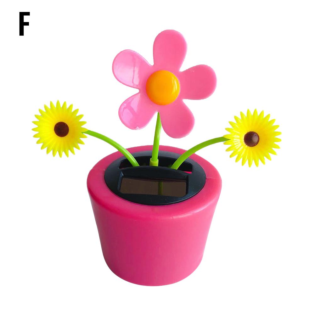 Coche de baile con energía Solar, carro de flores, tablero de instrumentos, adornos, juguete oscilante, , accesorios de decoración, 1 Uds.