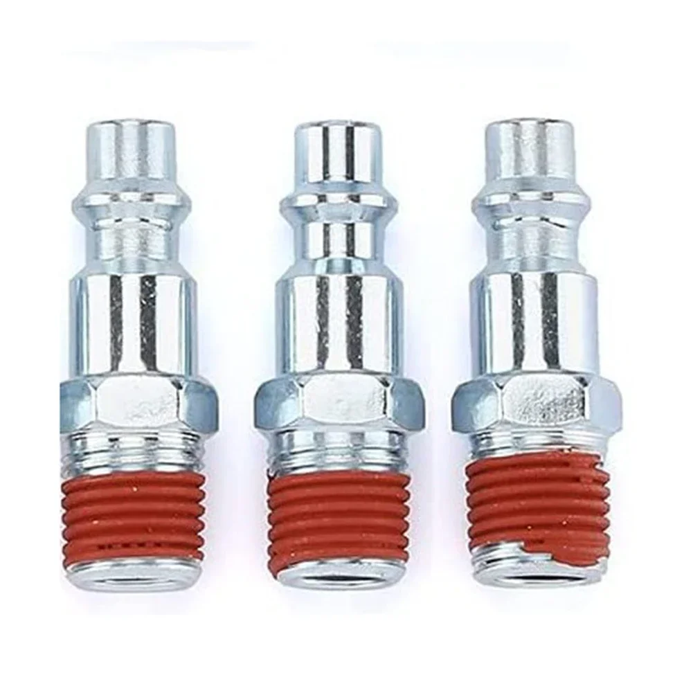Adaptateur de tuyau d'air mâle, 1/4 "NPT pour tuyauterie, outils pneumatiques, raccord de ligne d'air, connecteur à dégagement rapide de compresseur, 5 pièces