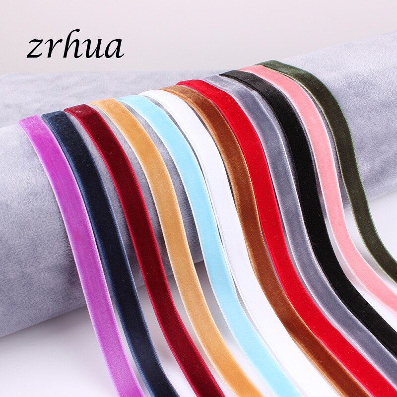 ZRHUA nowy 12 sztuk czarny aksamitny choker naszyjniki dla kobiet Chokers naszyjnik kolorowy różowy naszyjnik choker Collares hurtownie