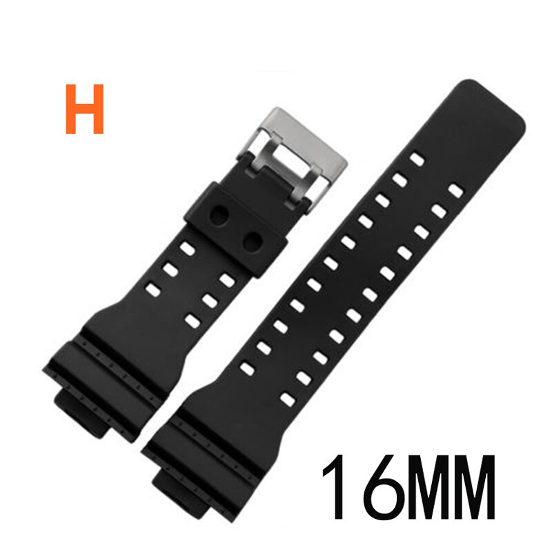 Klockor med gummiband ersätter elektroniska armbandsurband sportklockremmar tt@ 88: H16mm