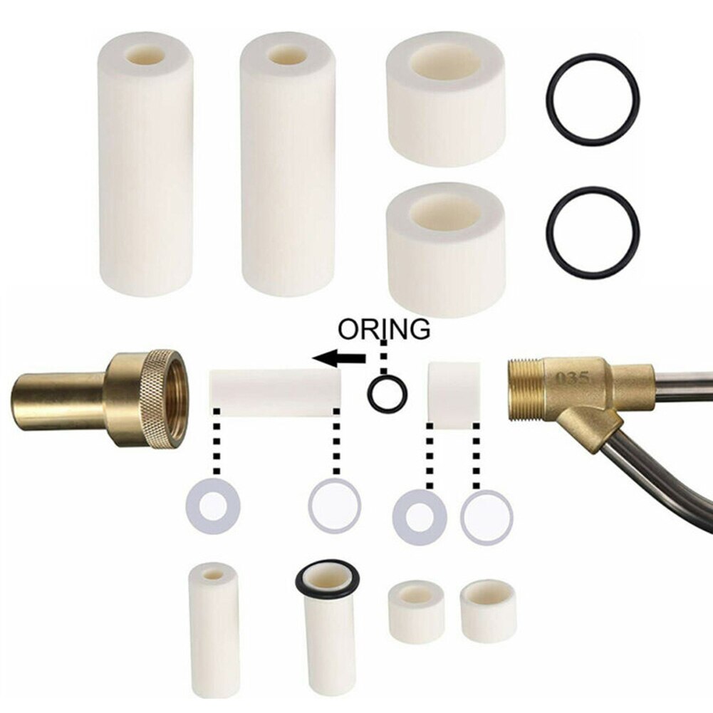 2 Set Sand Blaster Wet Blasting Washer High Pressure Sandblasting Water Tool Washer Sandblasting Nozzle Hose Kit