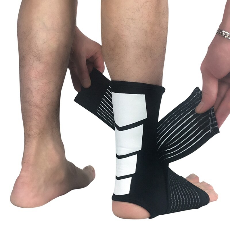 Sportsled elastisk støttebandage beskyttelsesudstyr gym fodbetræk 1 stk