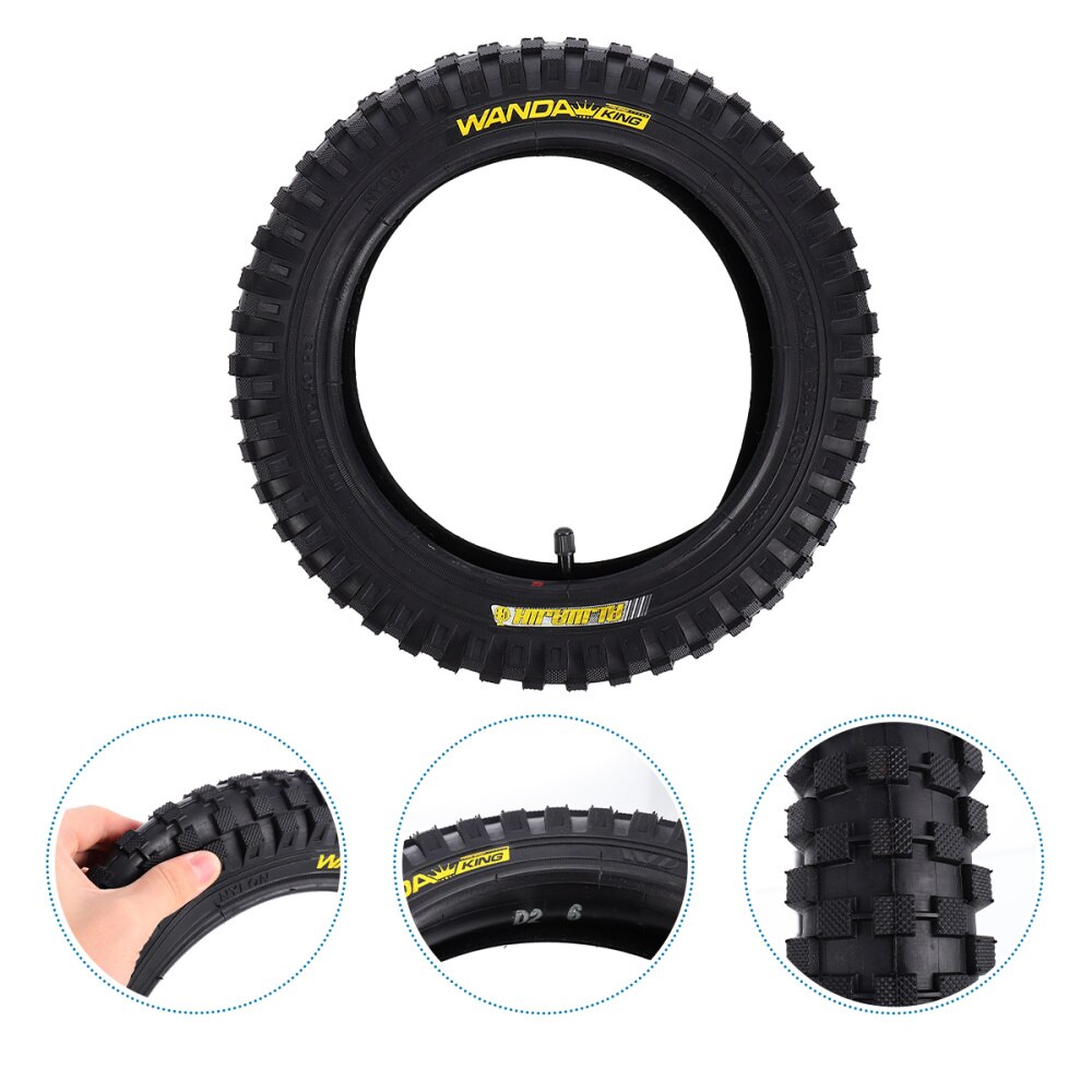 Mountain Bike Tire All Terrain Replacement MTB Tire Bike Accessories Parts: Black