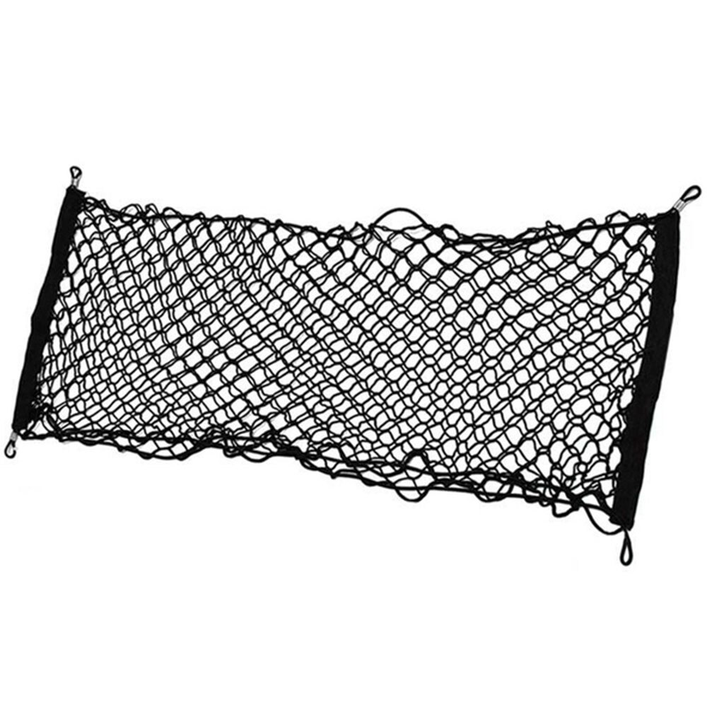 110 x 50 cm bagasjerom bagasje bagasje nylon elastisk nettnett holder med 4 plast kroker lomme