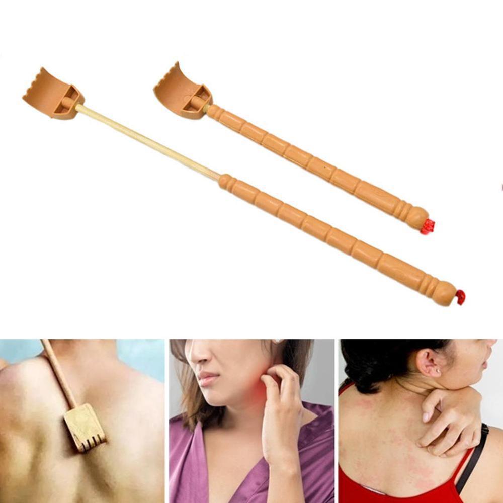 1pcs Wooden Back Scraper Wooden Bamboo Joint Retractable Scraper Back Back Massager Self Itching Expandable B6P9