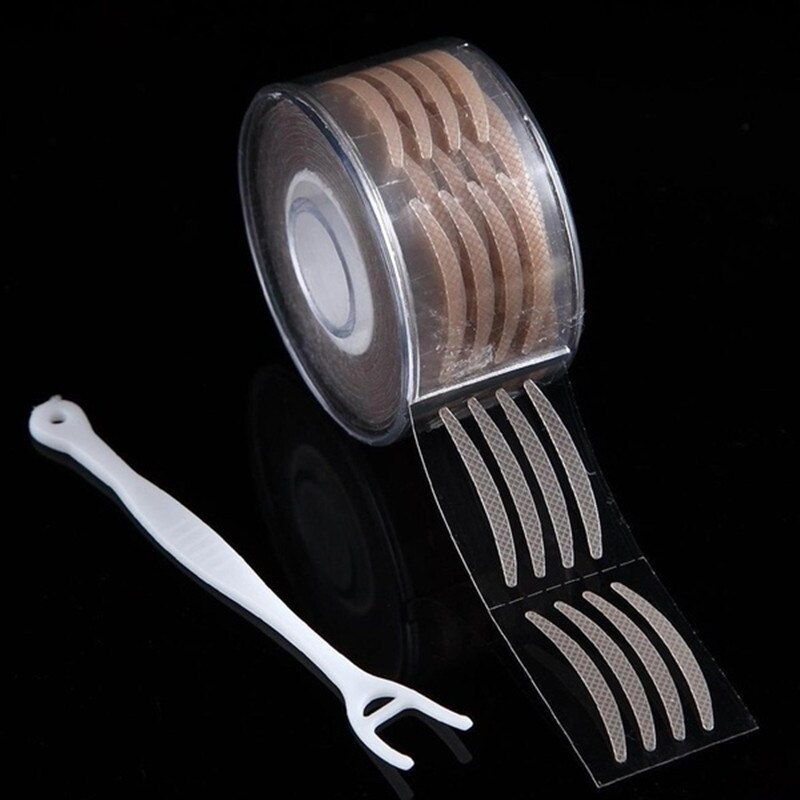 600Pcs/Reel Dubbele Ogen Make Up Ooglid Sticker Vouw Zelfklevende Ooglid Tape Stickers Make Clear Onzichtbare Oog tool