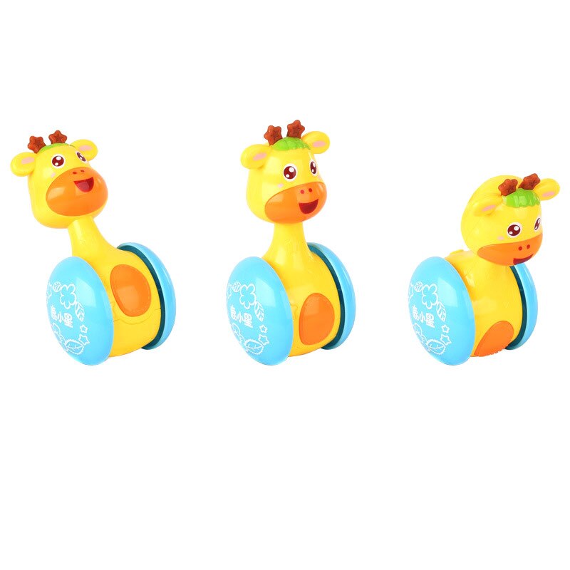 Baby Rattles Tumbler Doll Toys Bell Music Learning Education Toys for 0-12 Months BM88