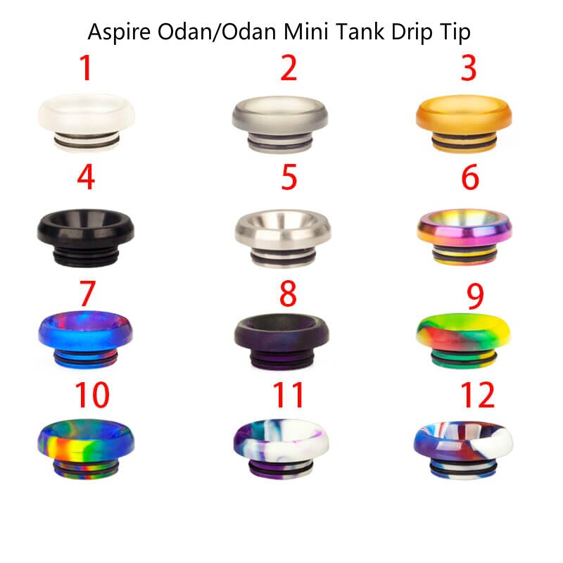 Odan Tank Delrin Goon Drip Tip Odan Mini Tank 810 Goon Low Profile Drip Tip Epoxy Wide Bore Korte Mondstuk