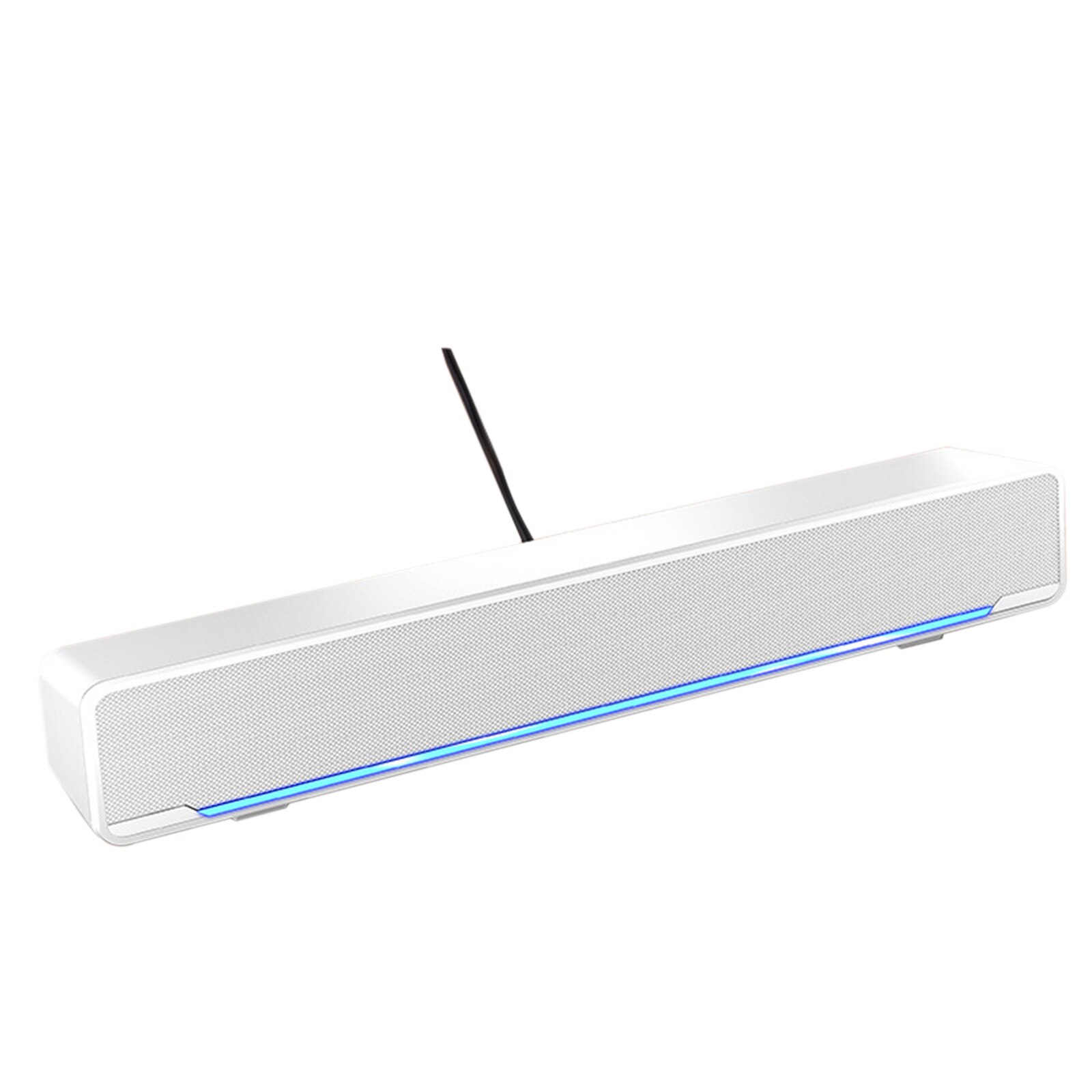 Computer Speakers USB Powered Stereo Sound Bar Speakers with Music Player for Desktop Laptop Phone PC Wired/Bluetooth Speaker: white bluetooth