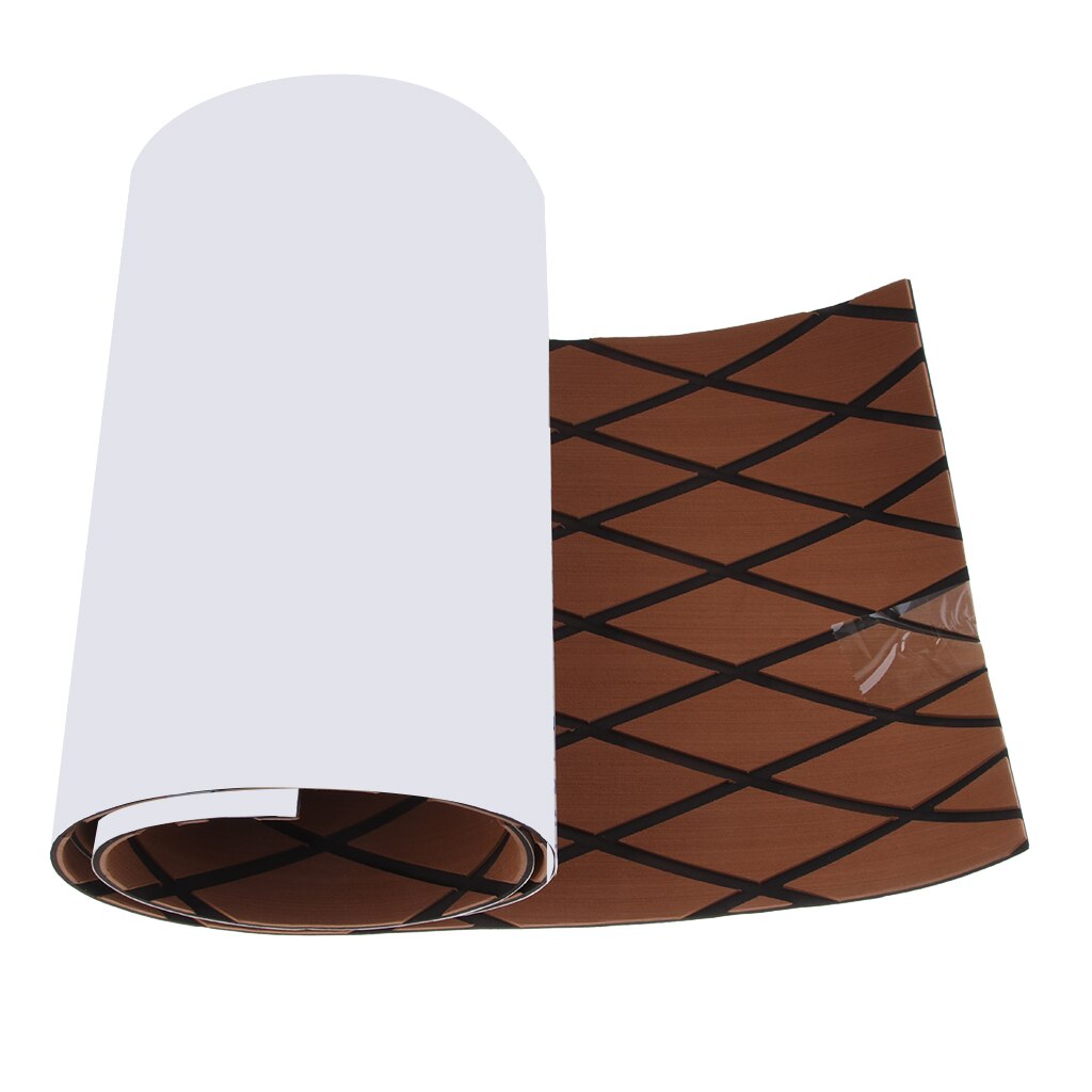 Deluxe 75 Inch x 13 Inch Marine Flooring Faux Teak EVA Foam Boat Decking Sheet Shockproof