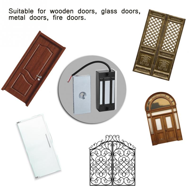 DC12V 60KG Mini Electromagnetic Lock Electronic Magnetic Door Lock Power on Lock fechadura eletronica electric door lock