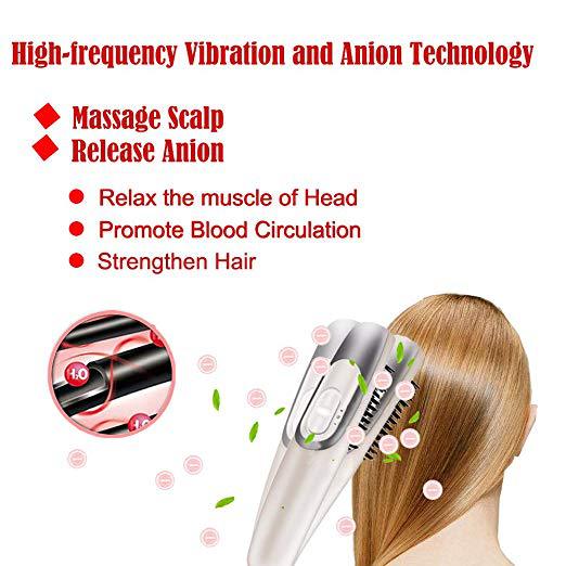 Multifunctional electric vibration massage comb head scalp meridian massage comb portable household vibration health comb