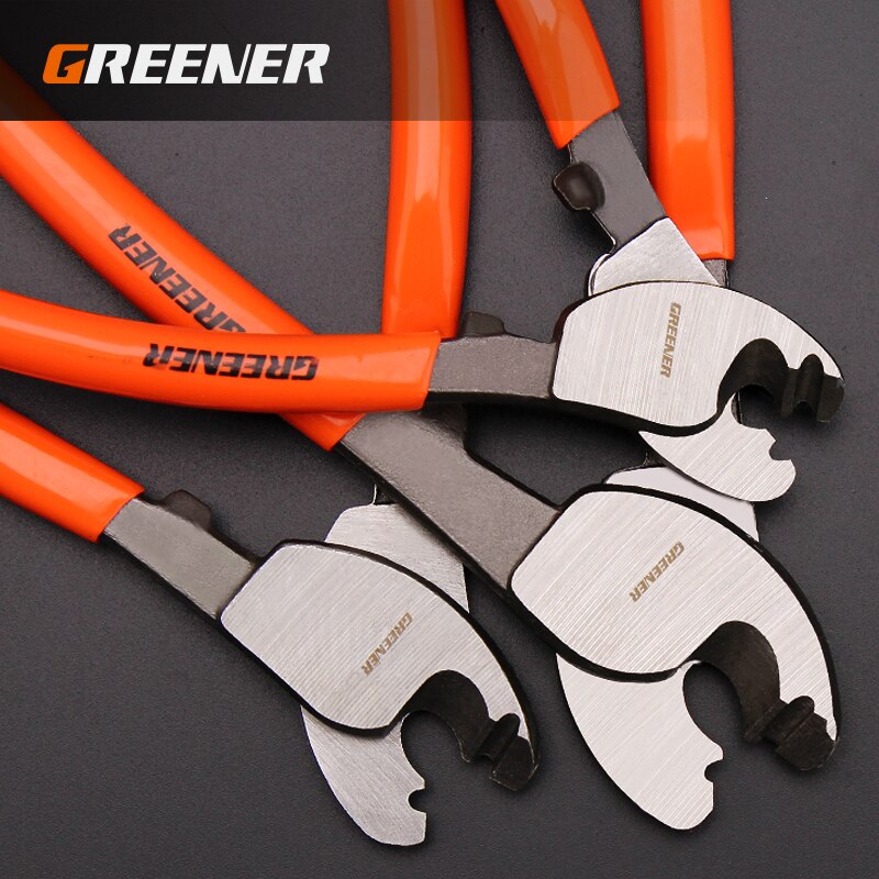 Greener-Alicates de prensado para electricistas, pelacables de corte eléctrico, multiherramienta, herramientas de mano, cortador de cables