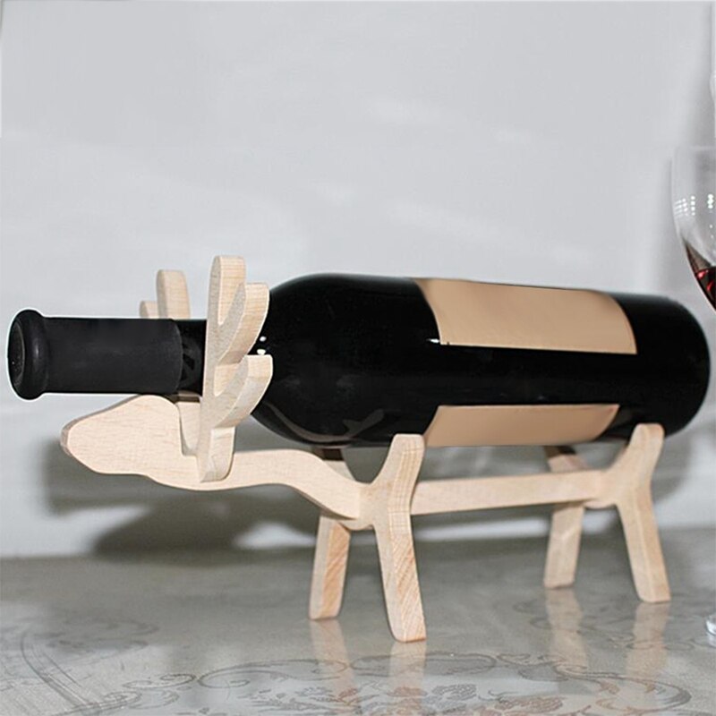Bedårende elg tre vin vin rack vin ornament hjem dekor flott