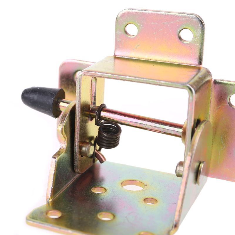 4X Iron Locking Folding Table Chair Leg Brackets Hinge Self Lock Foldable Hinges